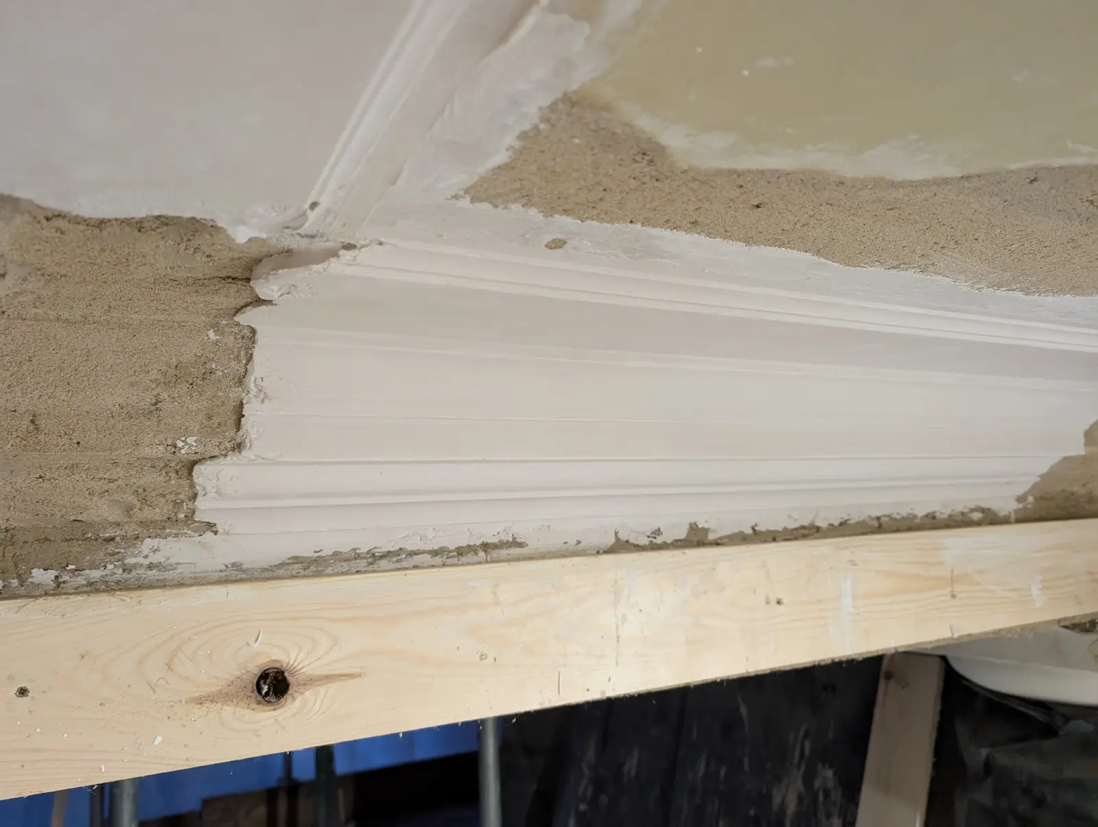 Portico at Pylewell Park, historic mansion restoration — completed restoration