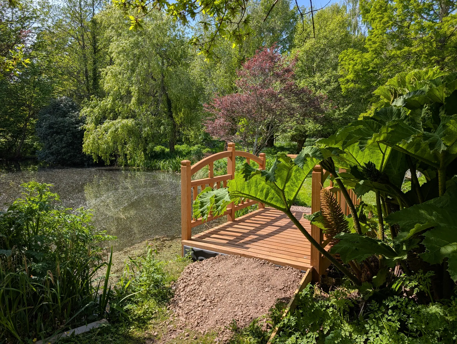 The Bridges at Pylewell Lakes, heritage bridge restoration — bank stabilisation before the rebuild