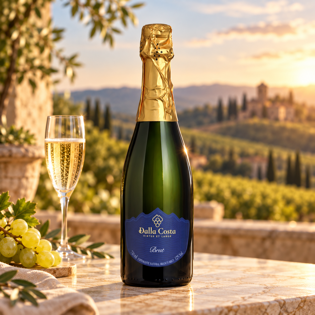 Espumante Brut — Método Tradicional (Champenoise) Vinhos Dalla Costa