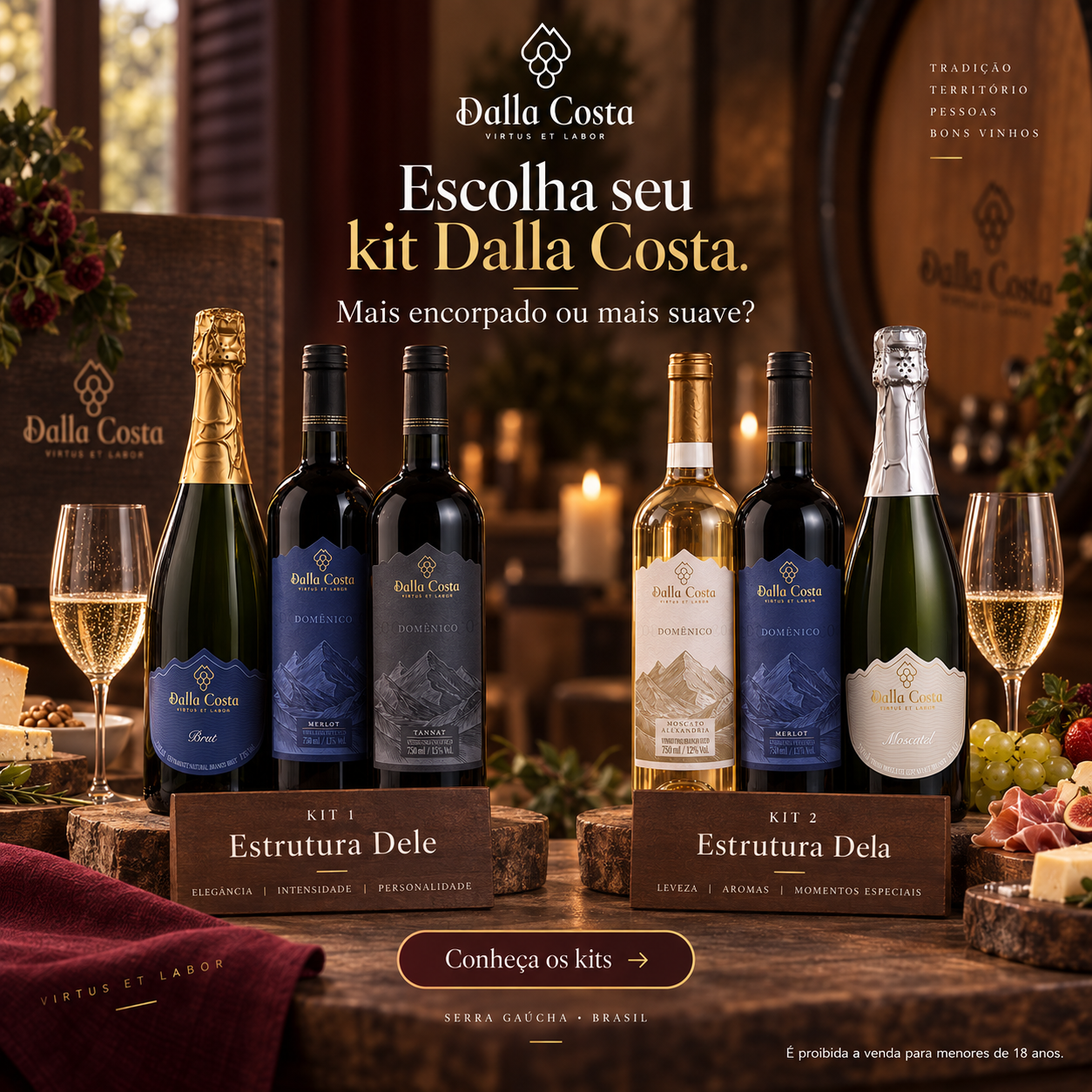 Kits Dalla Costa — Estrutura Dele e Estrutura Dela