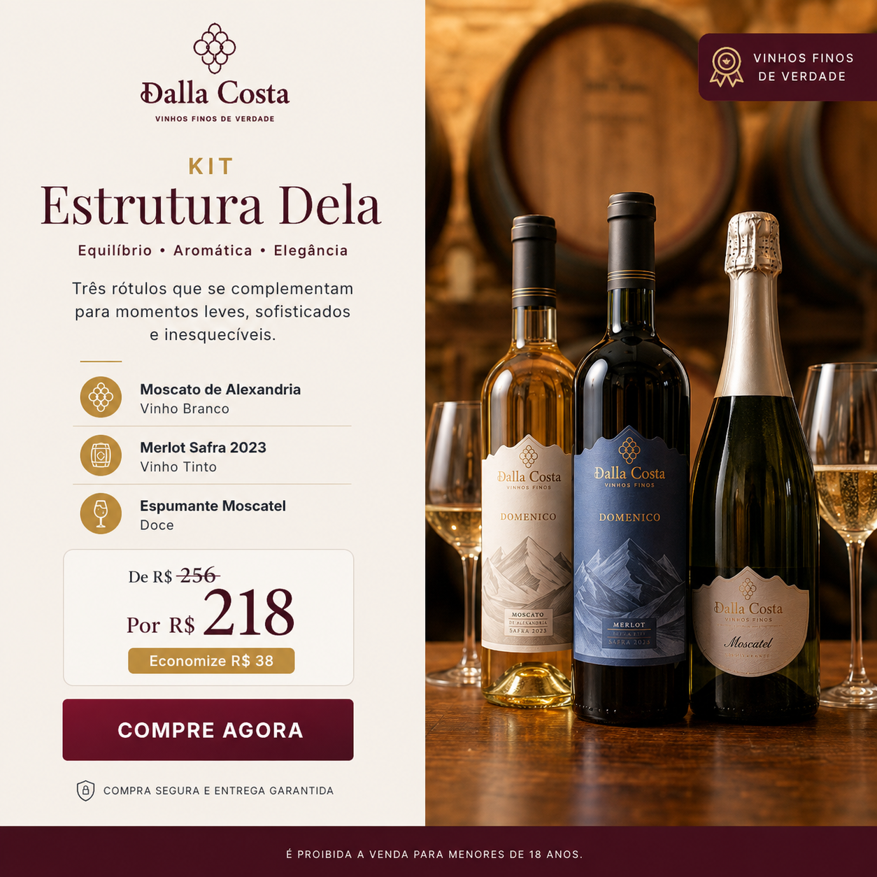 Estrutura Dela — Equilíbrio · Aromática · Elegância