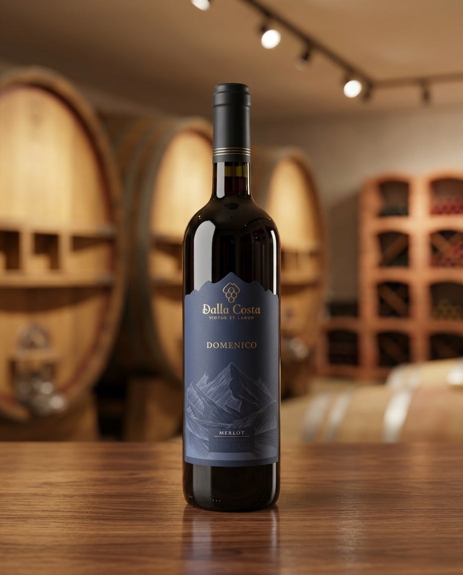 Merlot Safra 2023 — Vinho Tinto Seco Vinhos Dalla Costa