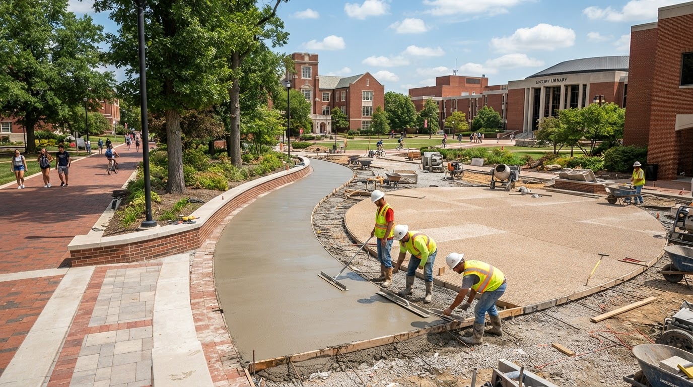 Concrete contractor work by JW Concrete Construction serving Edwardsville, IL