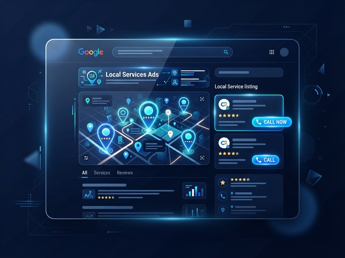 Google Local Services Ads local search results concept