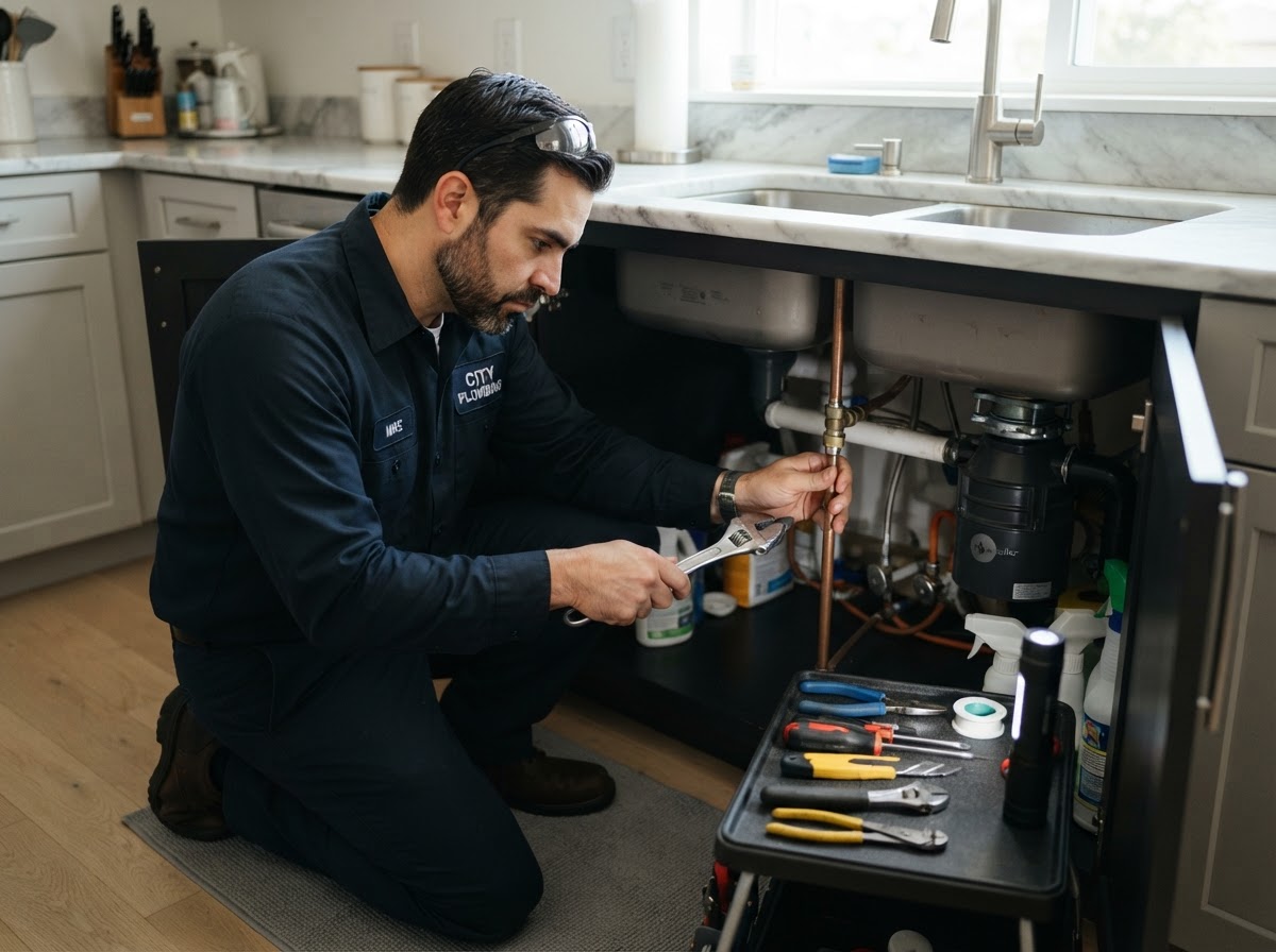 Plumbing business professional