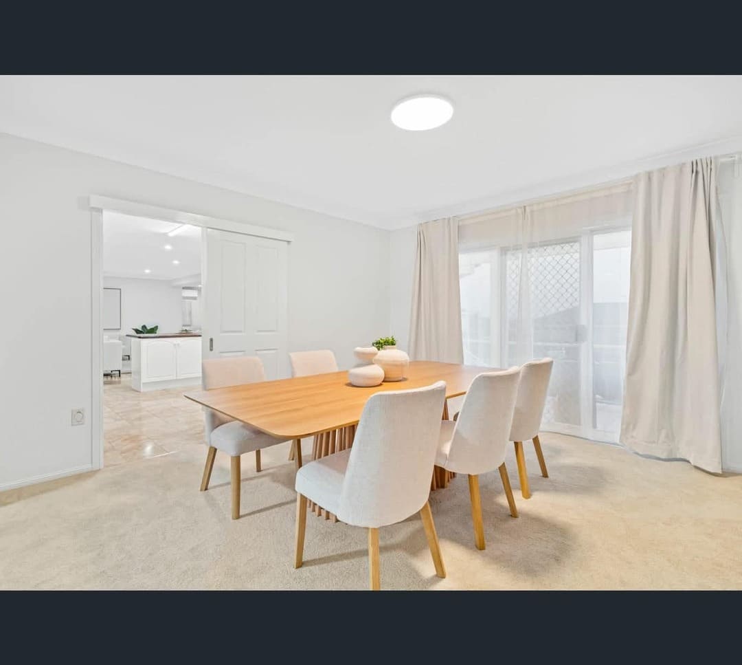 Dining room ceiling smoke alarm and lighting installation by Total Blackout Electrical
