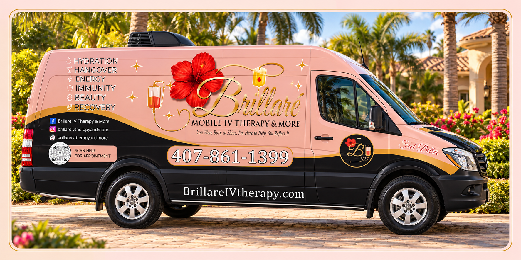 Brillaré mobile IV therapy van