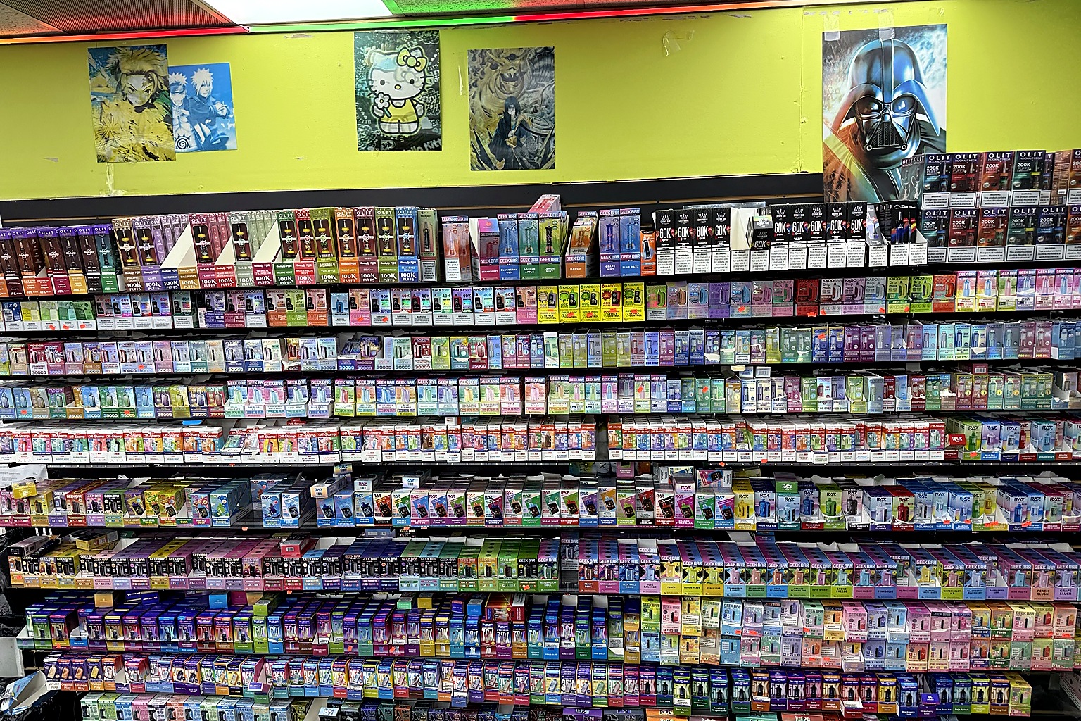 Victory Tobacco & Vape wall in Savannah