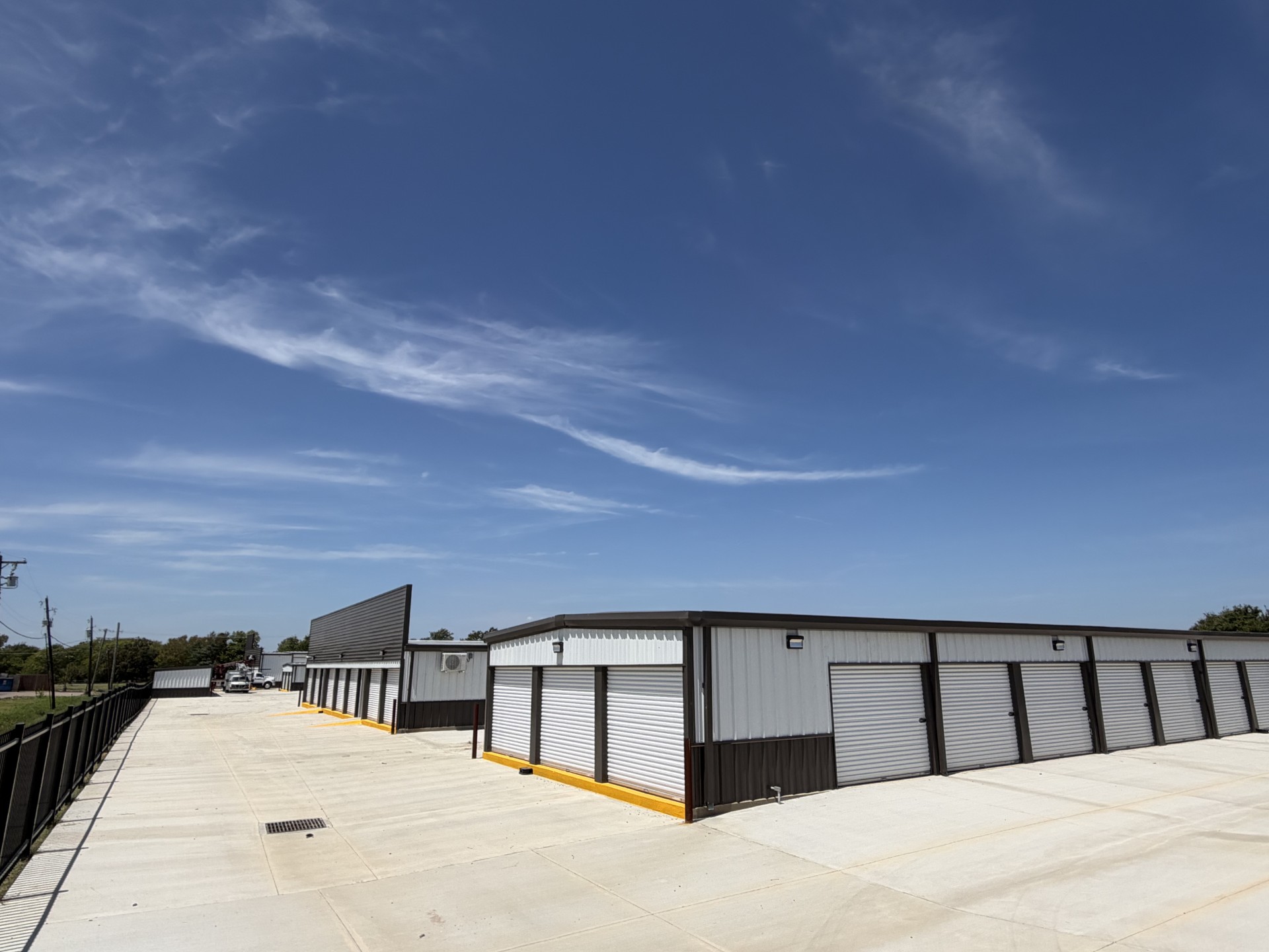 Aerial view of Malakoff Texas storage facility on Cedar Creek Lake