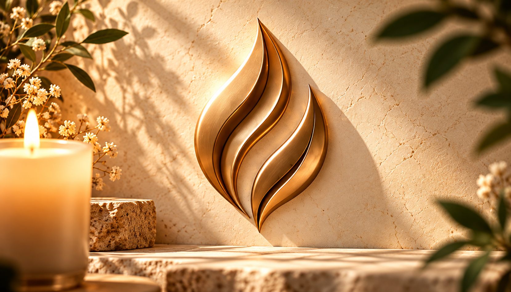 Symbol candle logo example