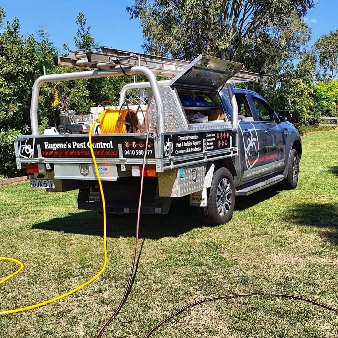 Eugene's Pest Control service vehicle equipped for termite and pest control in the Lower Blue Mountains
