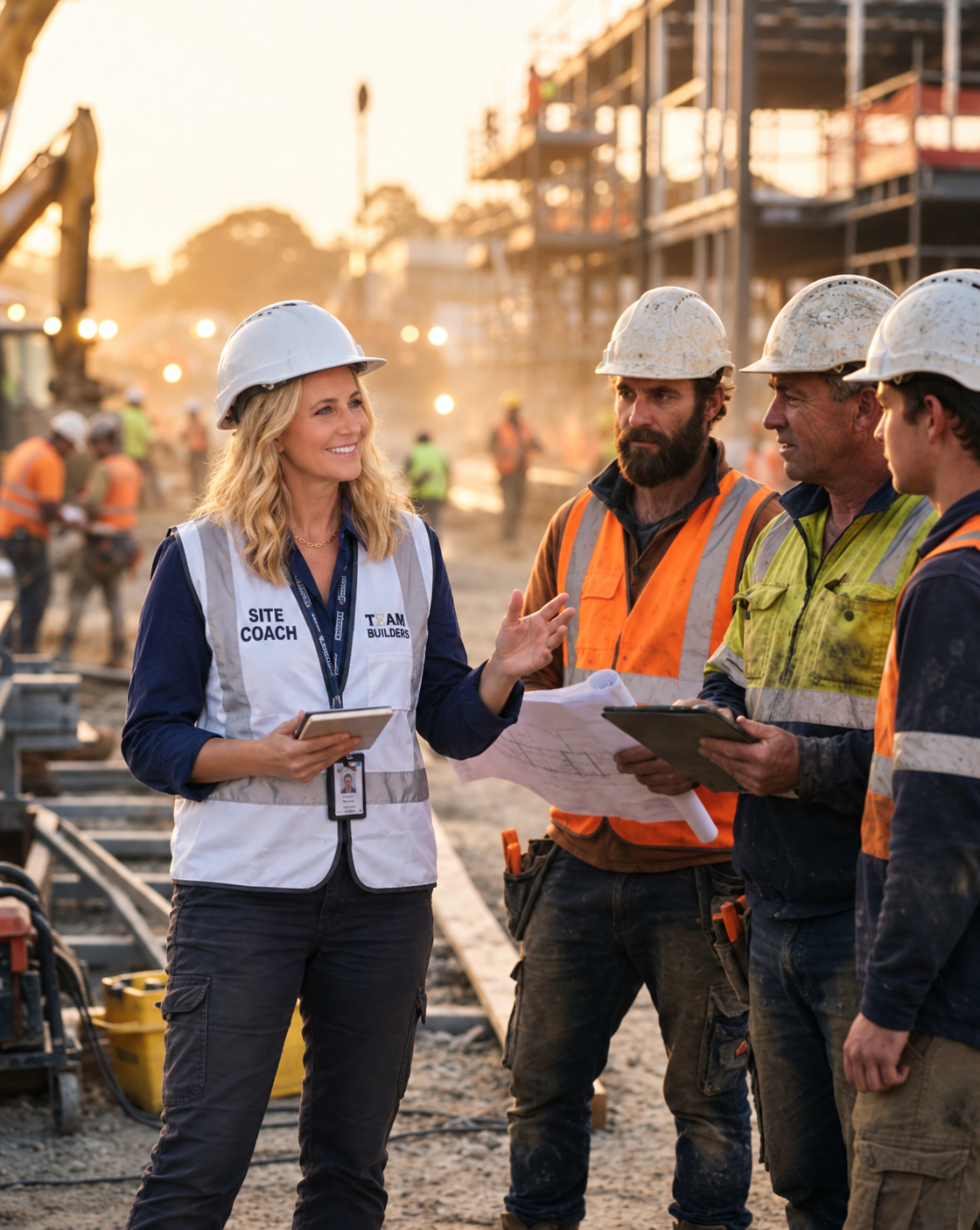 Josephine Kinsella on a worksite