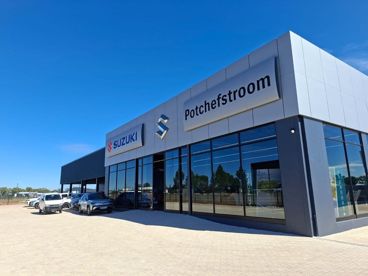 Completed Suzuki dealership in Potchefstroom built by Five Point Group