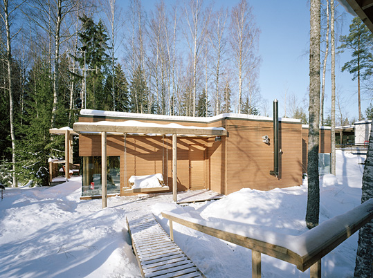 Villa Lena – Arkkitehtuurikohde, puuelementit MPH-Rakennus Oy
