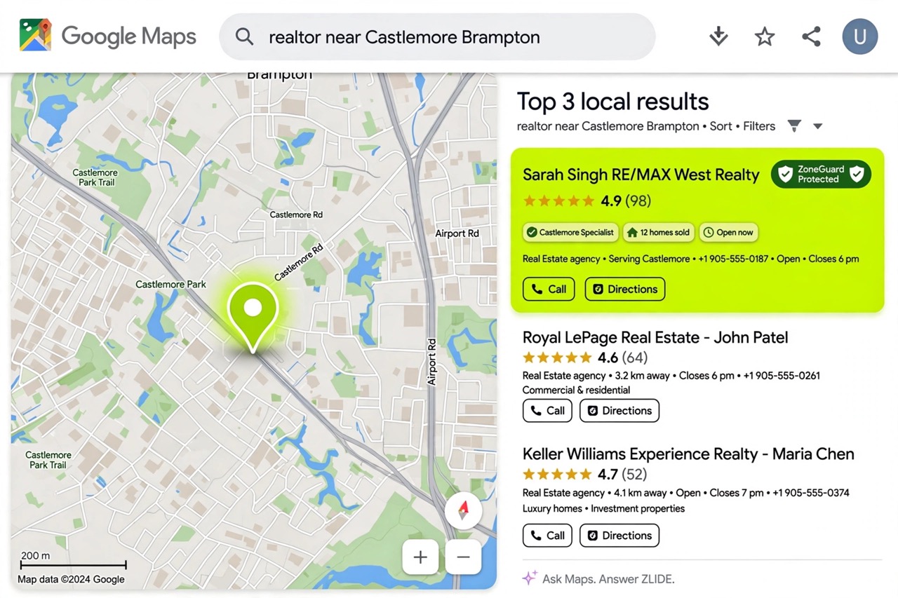 Geographic visibility across Microzones