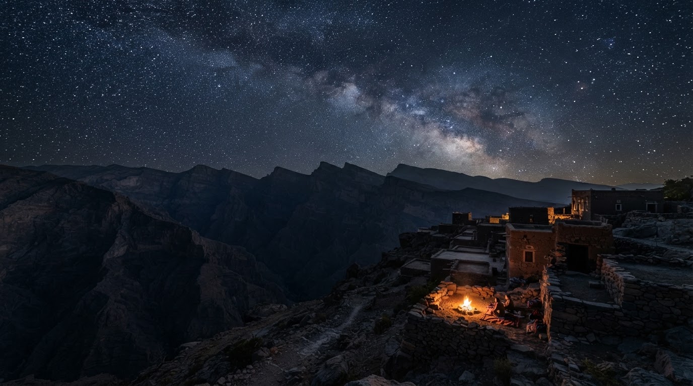 Night sky over Jebel Shams