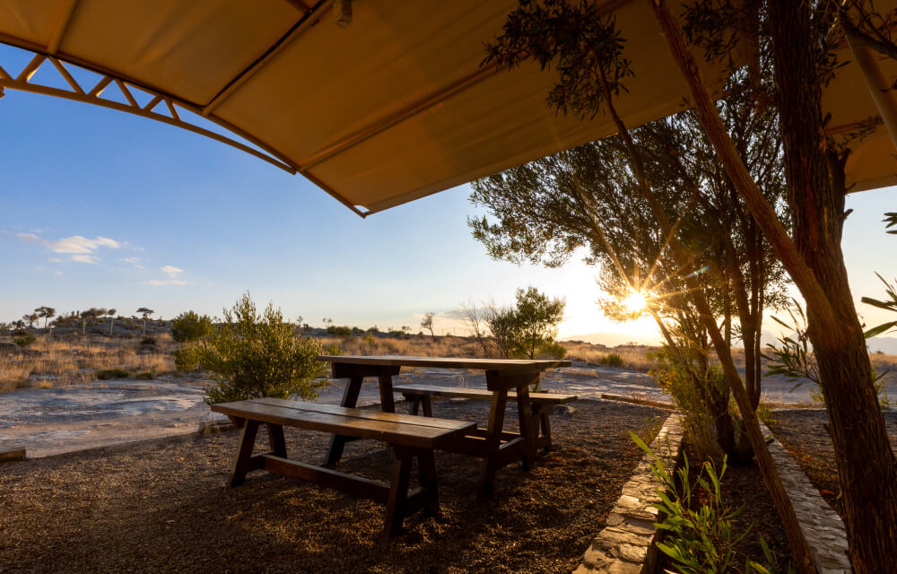 Sunset glow over Jebel Shams Resort