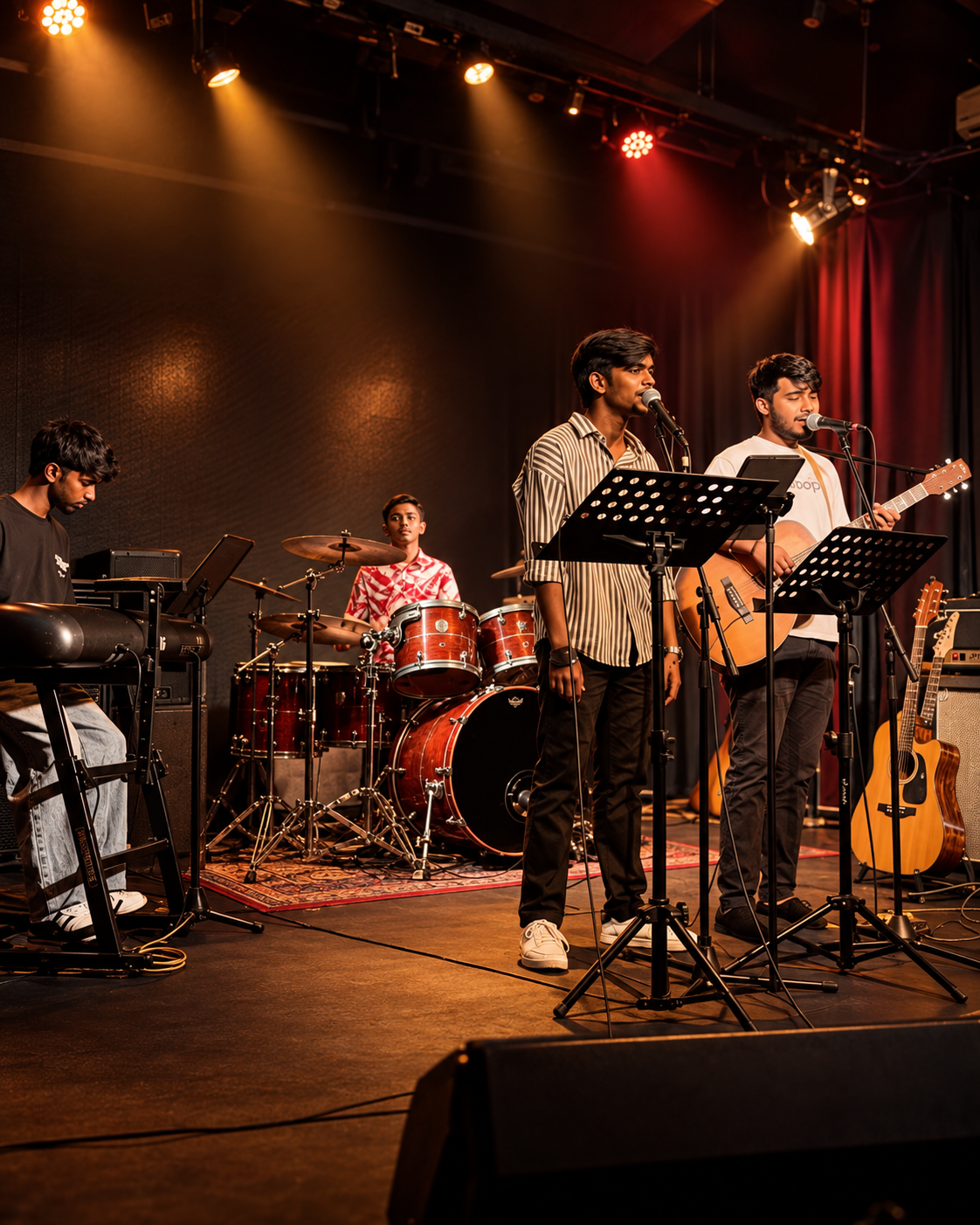 JD Music Academy band performance and students