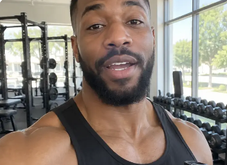 Creator in gym setting