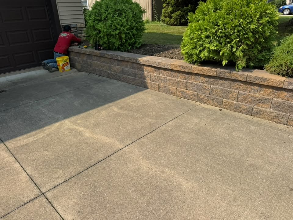 Coping Cap Finish & Retaining Wall Final Polish
