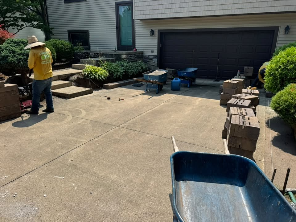 Hardscape Staging & Crushed Base Compaction