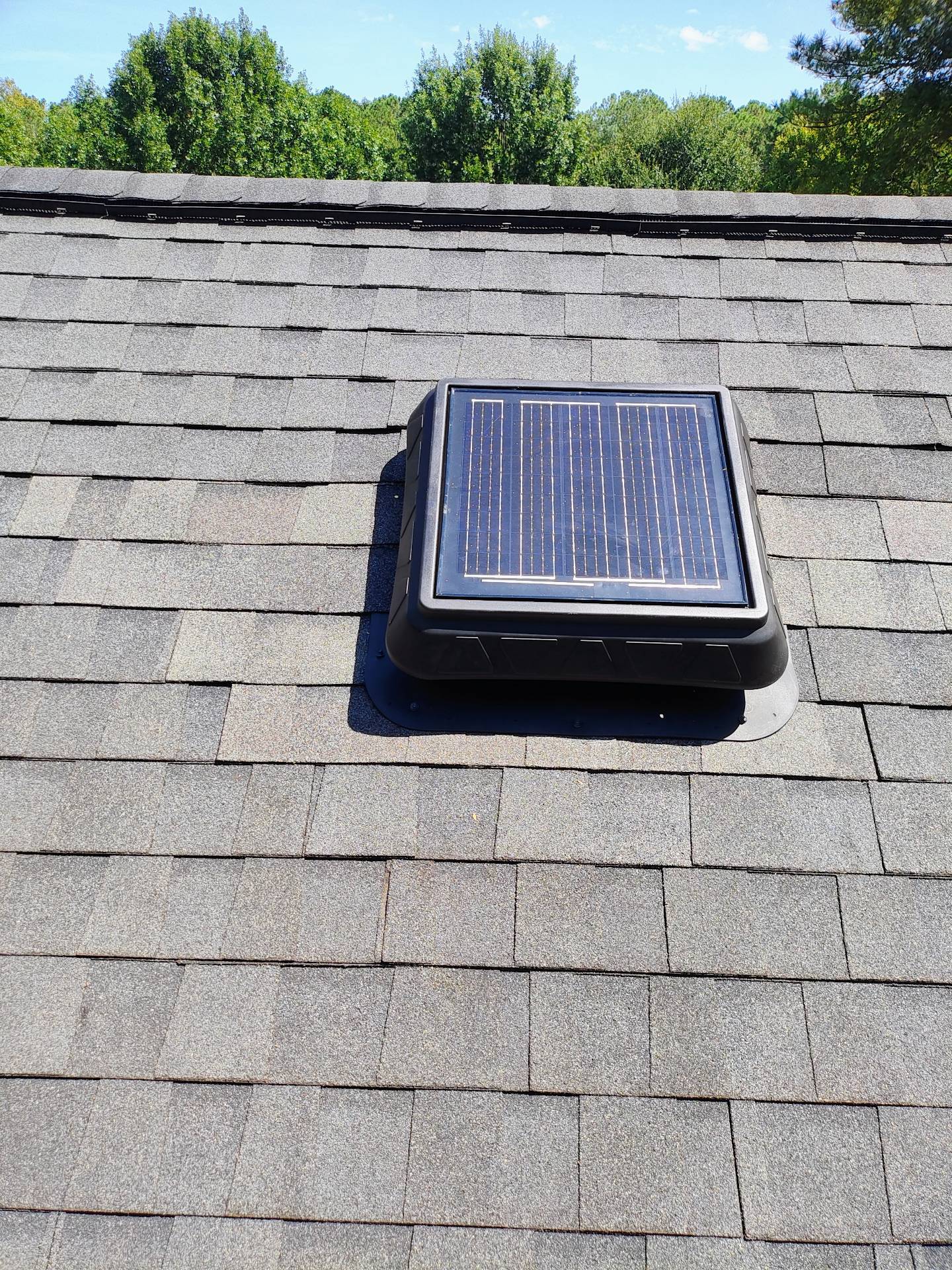 Solar attic ventilation fan and roof vent repair in Newnan, GA