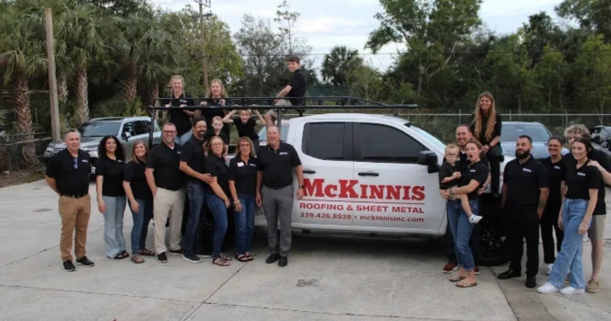 McKinnis Fort Myers team with the company truck