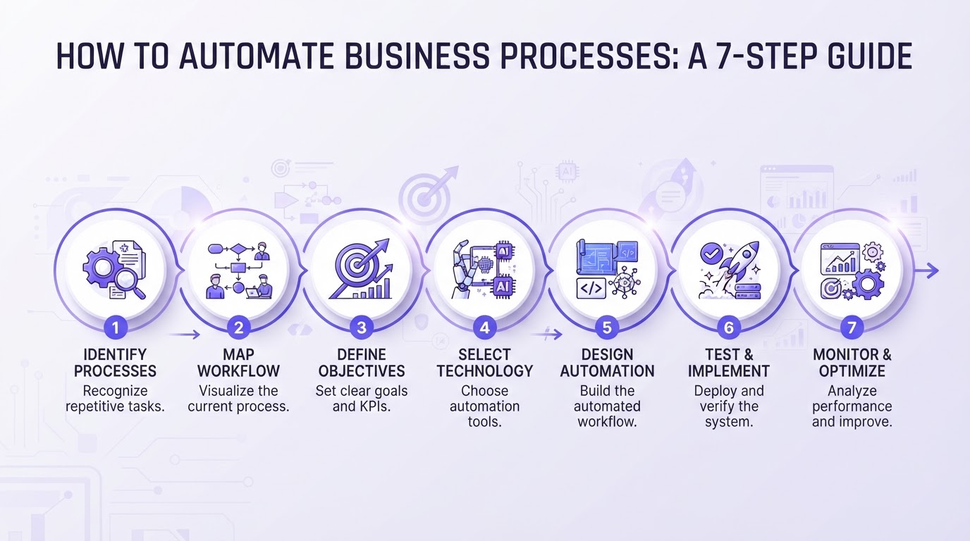How to automate business processes: a seven-step guide