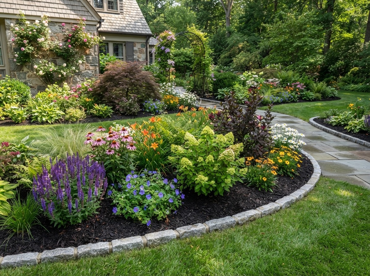 Landscaping and mulching services completed by Ski Solutions in Mount Carmel, Pennsylvania