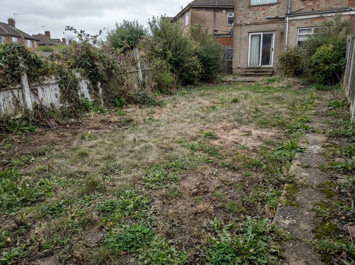 Landscaping Lawn & Garden Renovation before