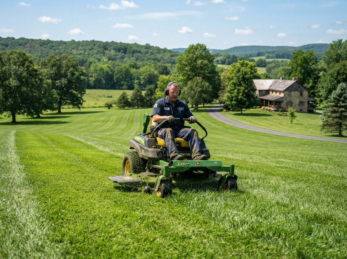 Landscaping and mulching services completed by Ski Solutions in Kulpmont, Pennsylvania