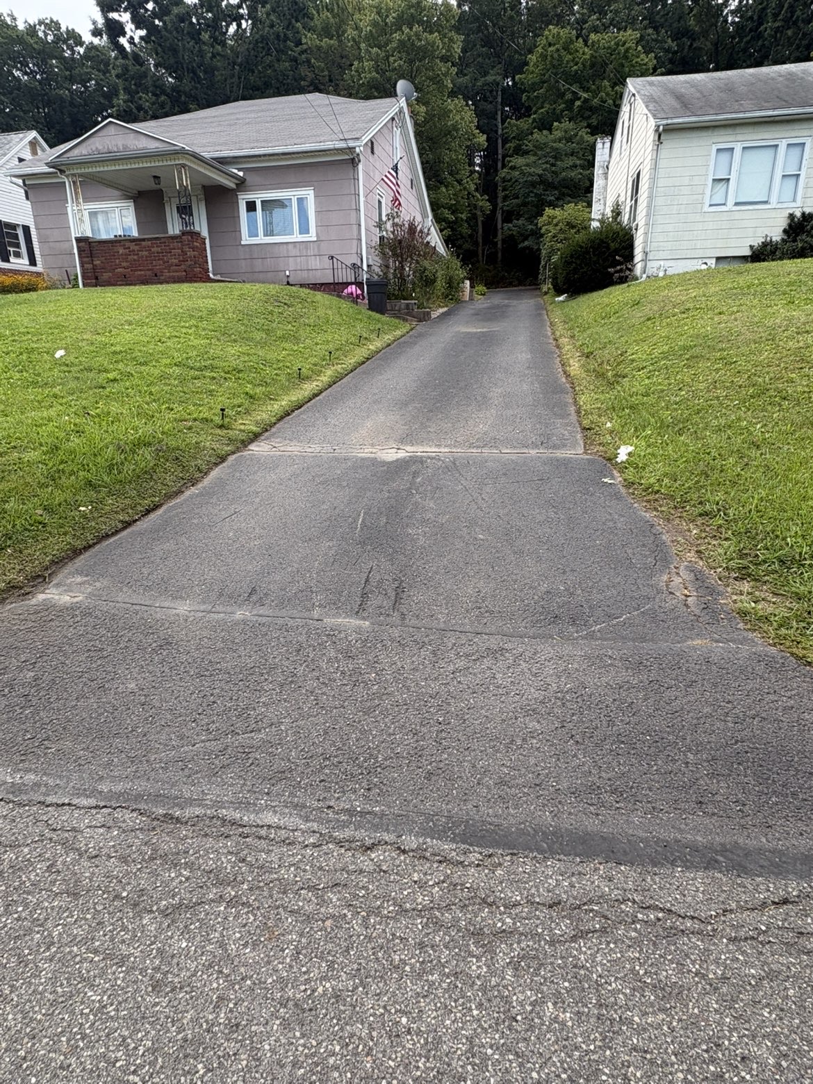 Driveway & Walkway Power Washing before