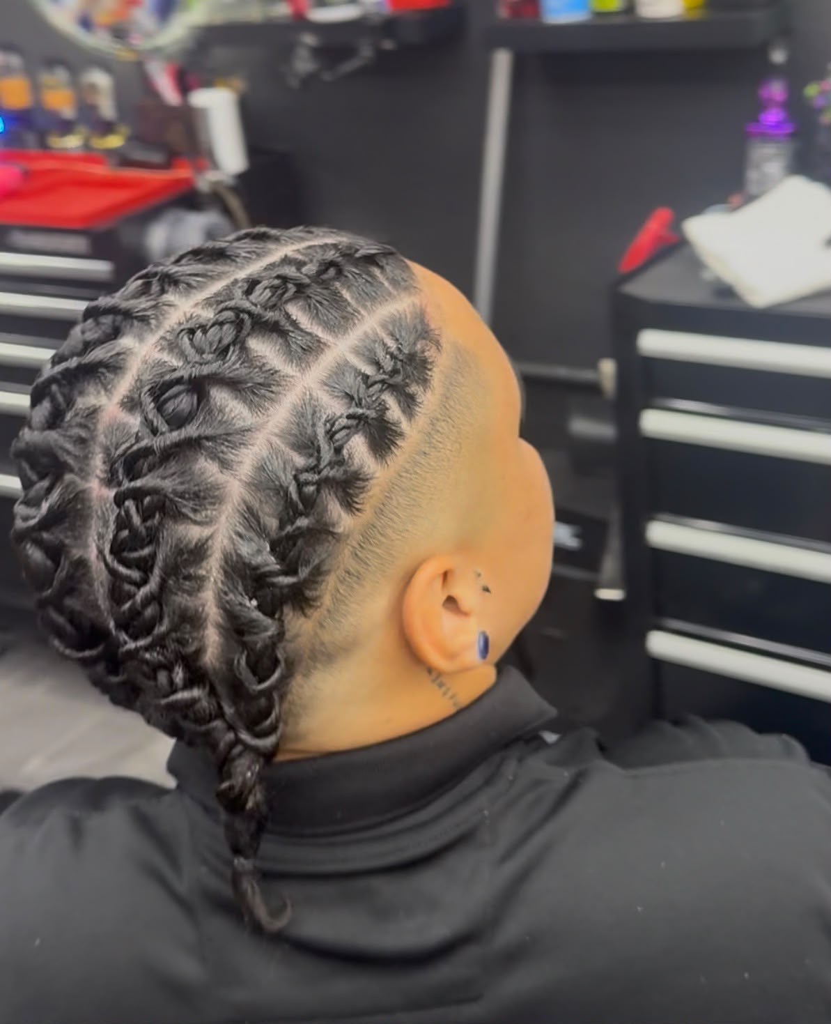 Trenzas Twist en Cuadrículas & Taper