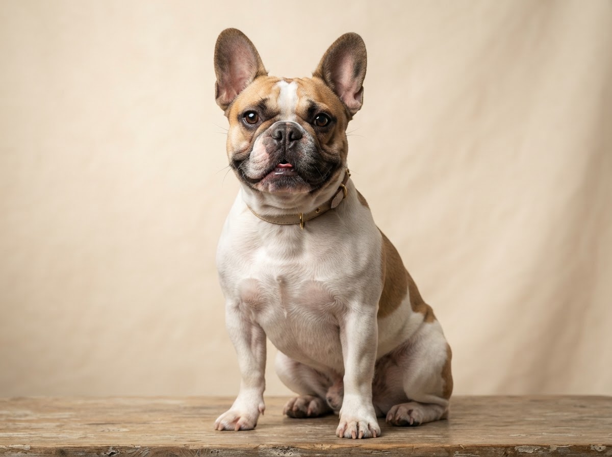 Destiny's prized Frenchie Molly showing off an excellent compact build