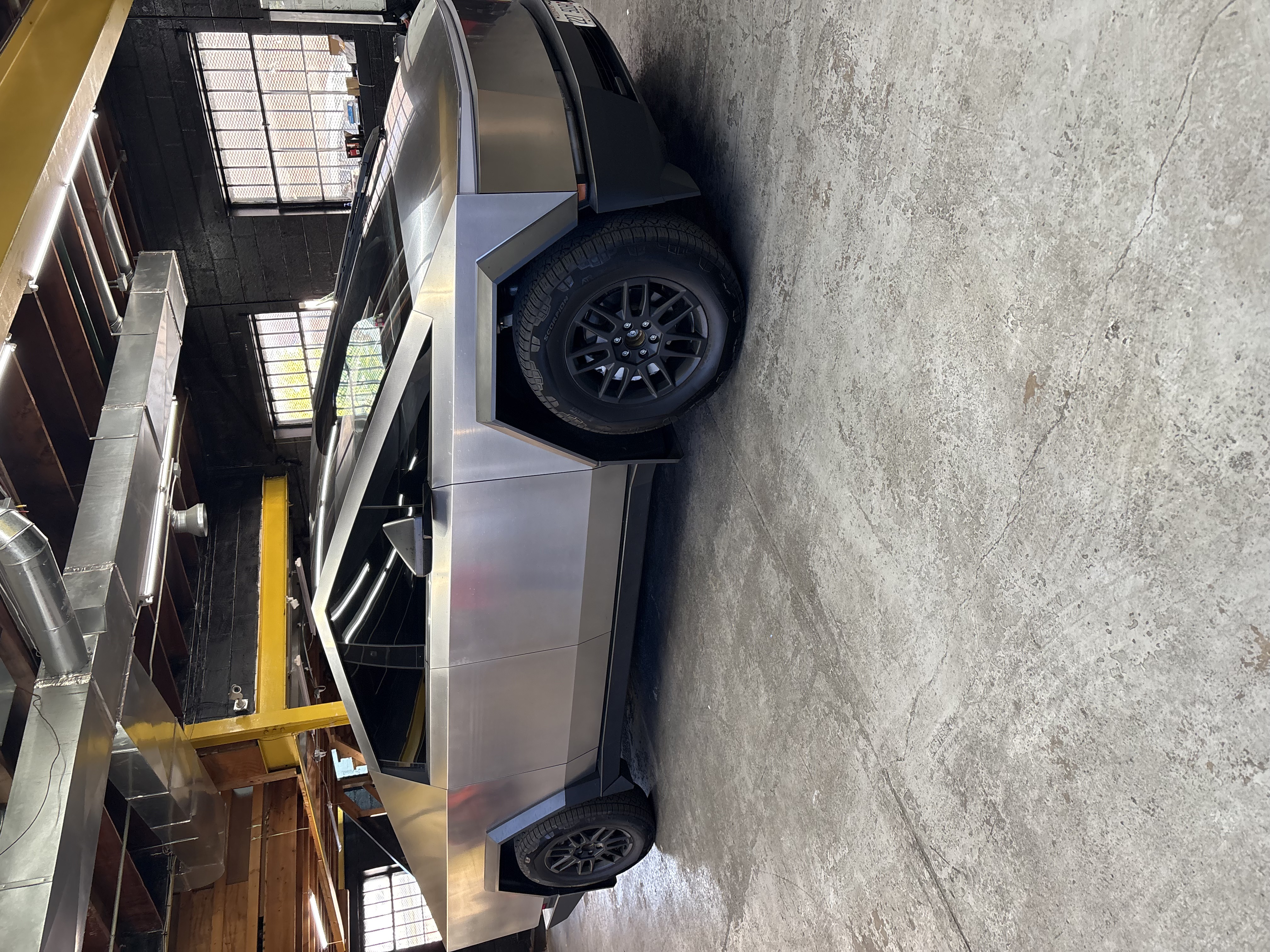 Stainless Steel Tesla Cybertruck