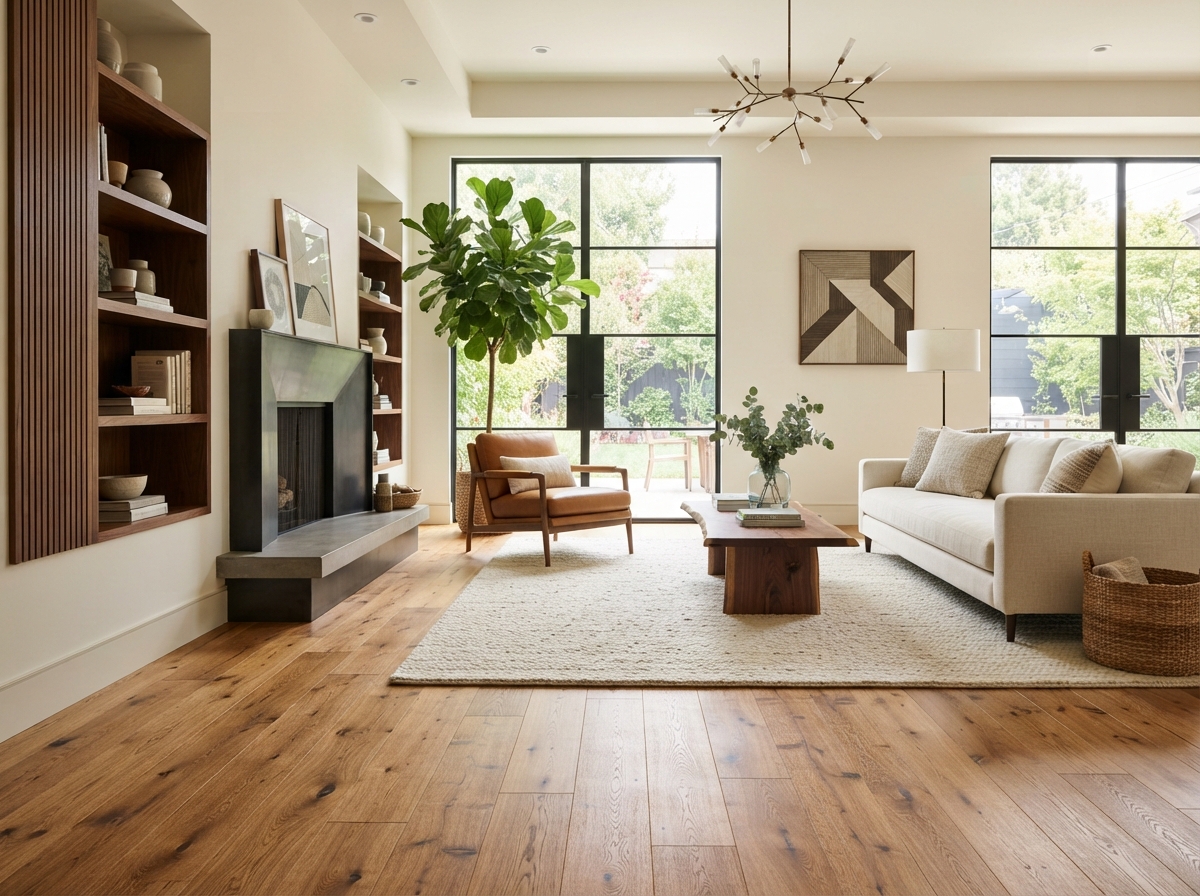 Hardwood Floor Installation by ALBED Tiling & Reno