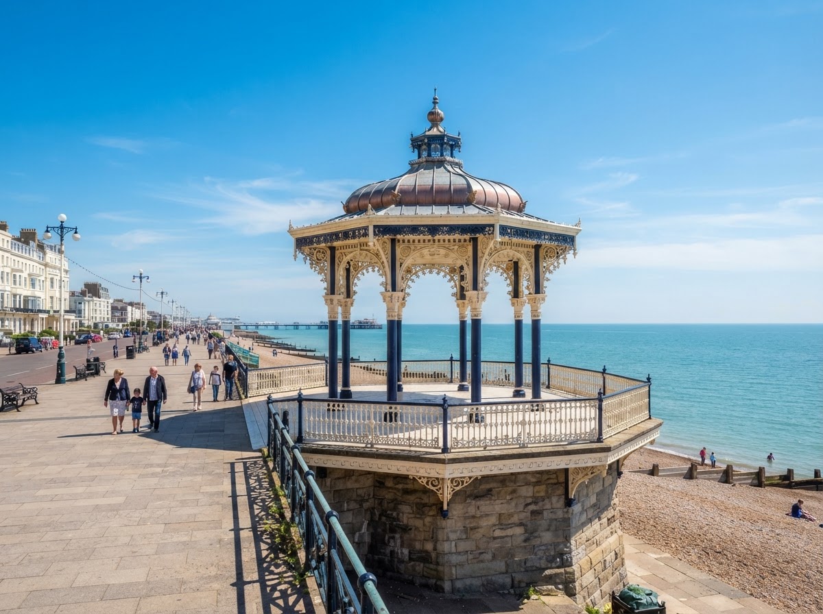 Brighton and Hove Bandstand on the seafront