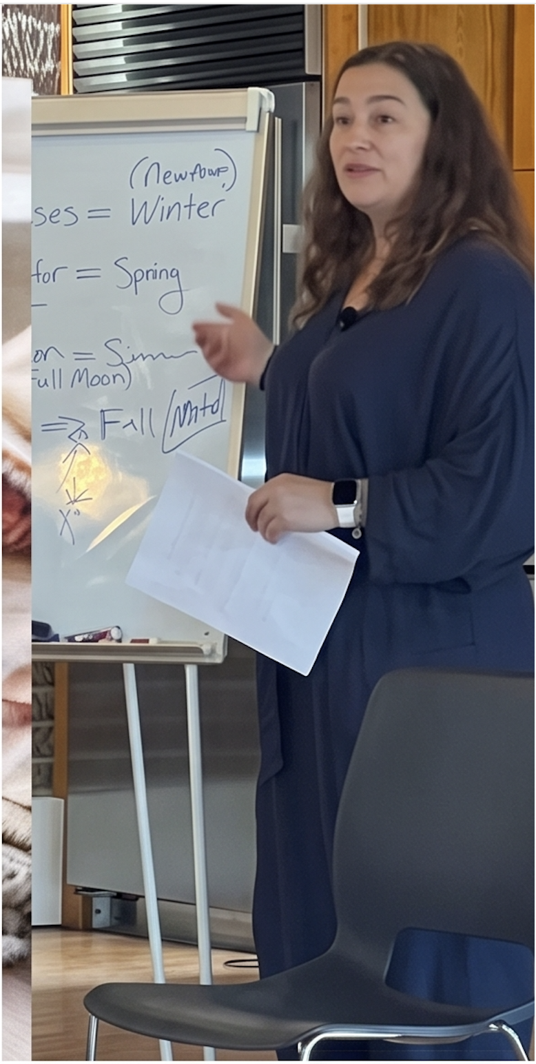 Dr. Christine Sanmiquel teaching Chinese medicine concepts