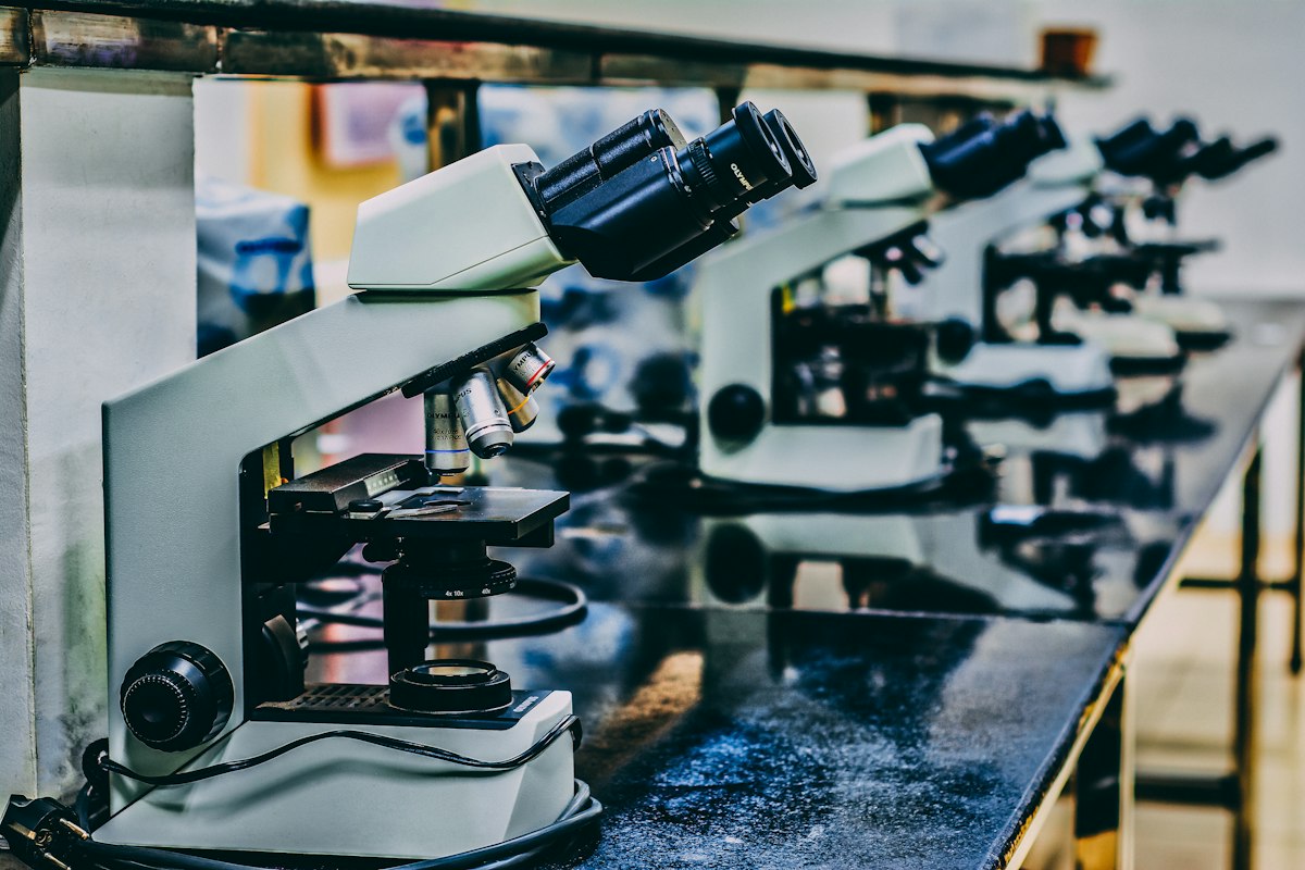 Microscopio médico utilizado en colposcopia y diagnóstico citológico