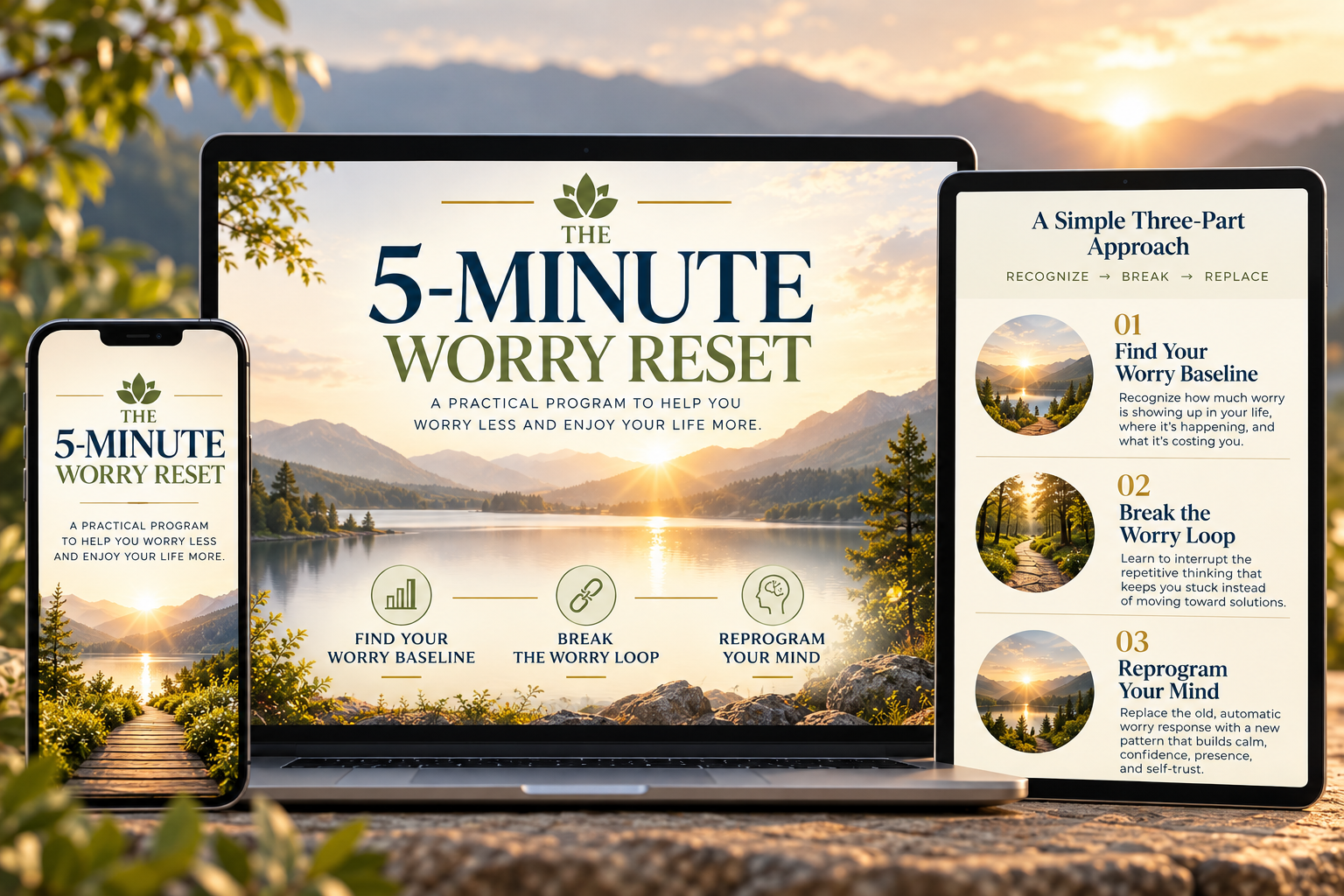 The 5-Minute Worry Reset digital program