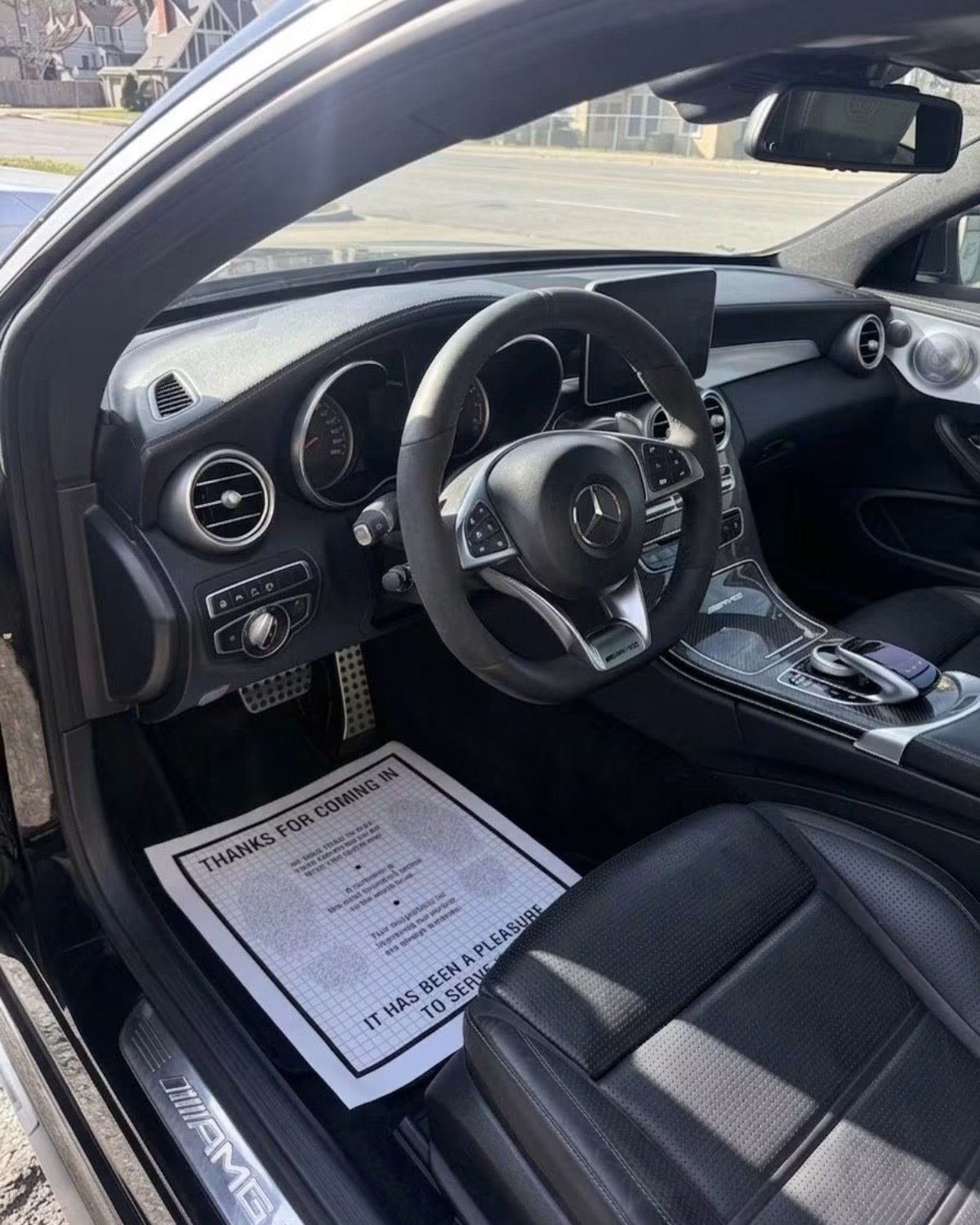 Mercedes interior after a Moya's Auto Detailing detail