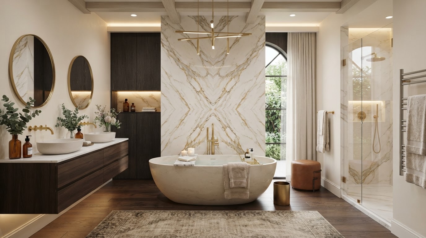 Plumleys luxury bathroom interior display