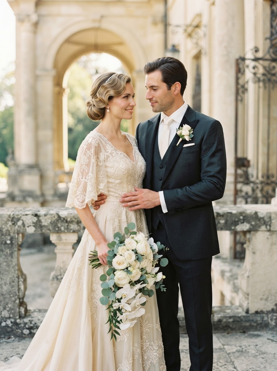 Elegant couple portrait placeholder