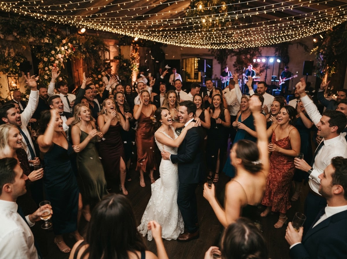 Reception dance floor placeholder
