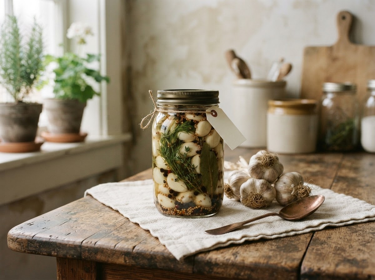 Regular Pickled Garlic