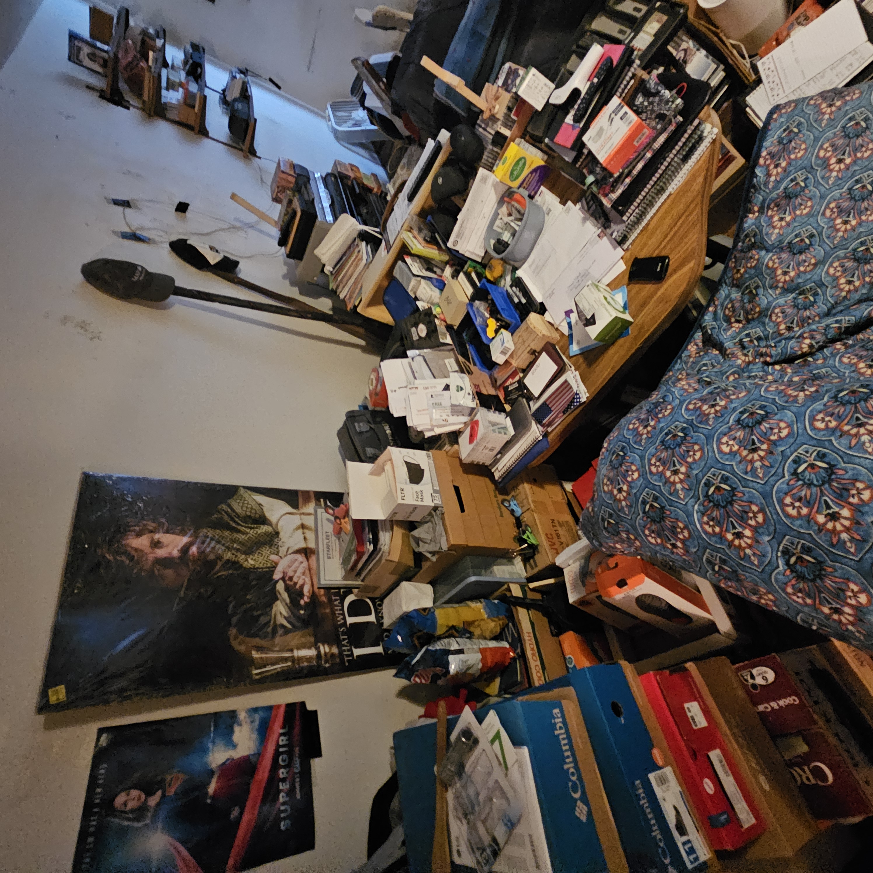Painless Path crew sorting dense clutter, boxes, and furniture for removal