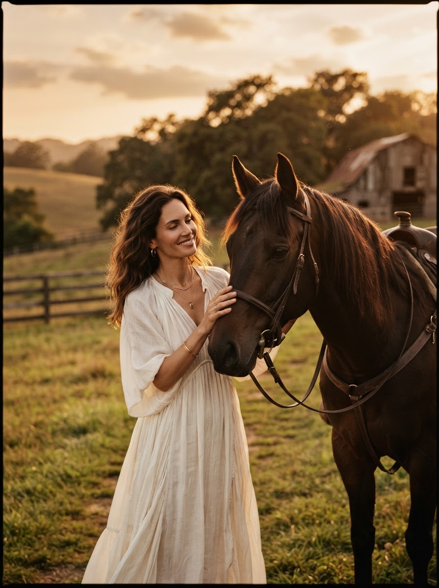 Vivien Liza mit Pferd