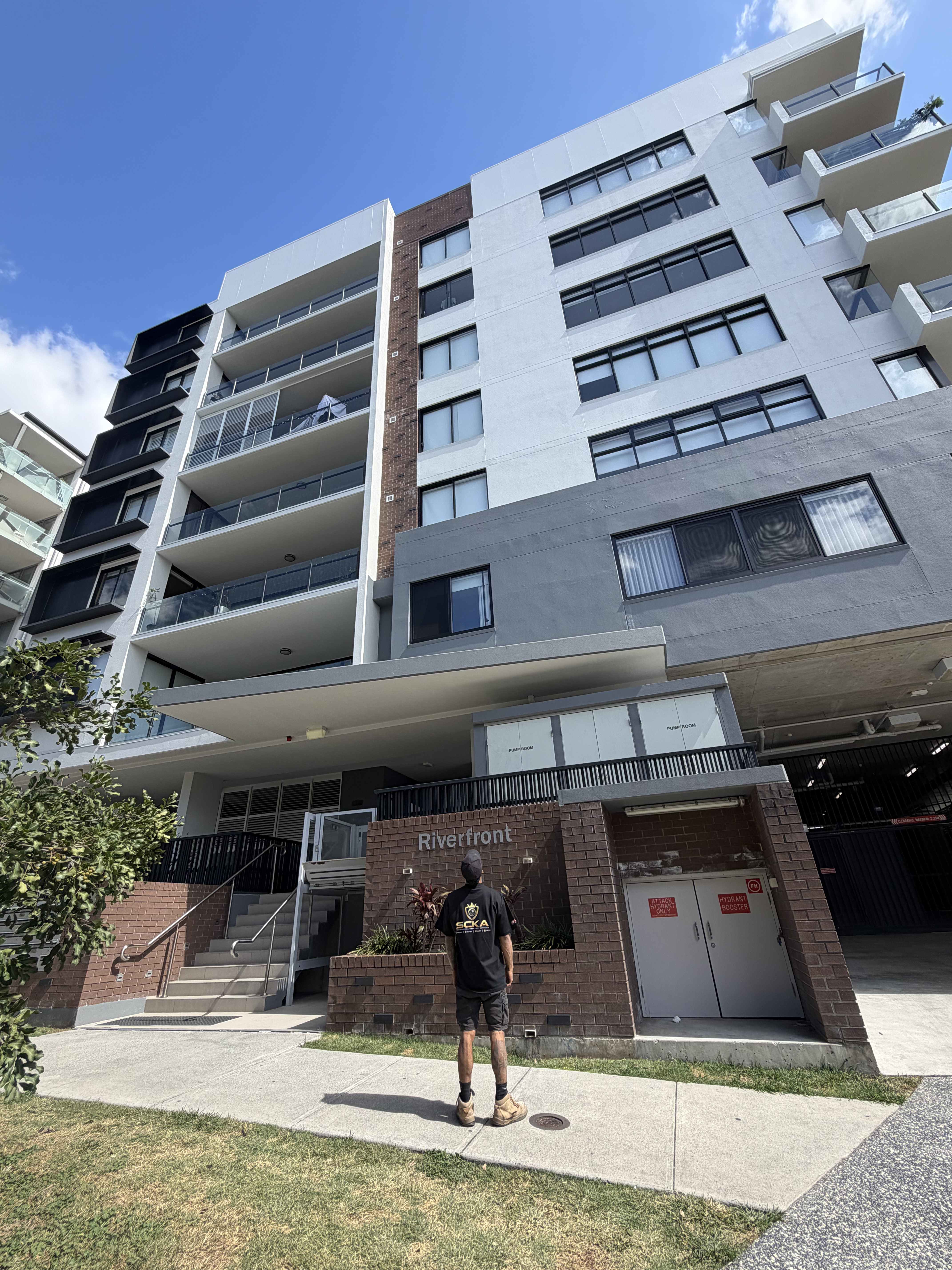 Riverfront Apartments West End security system installation