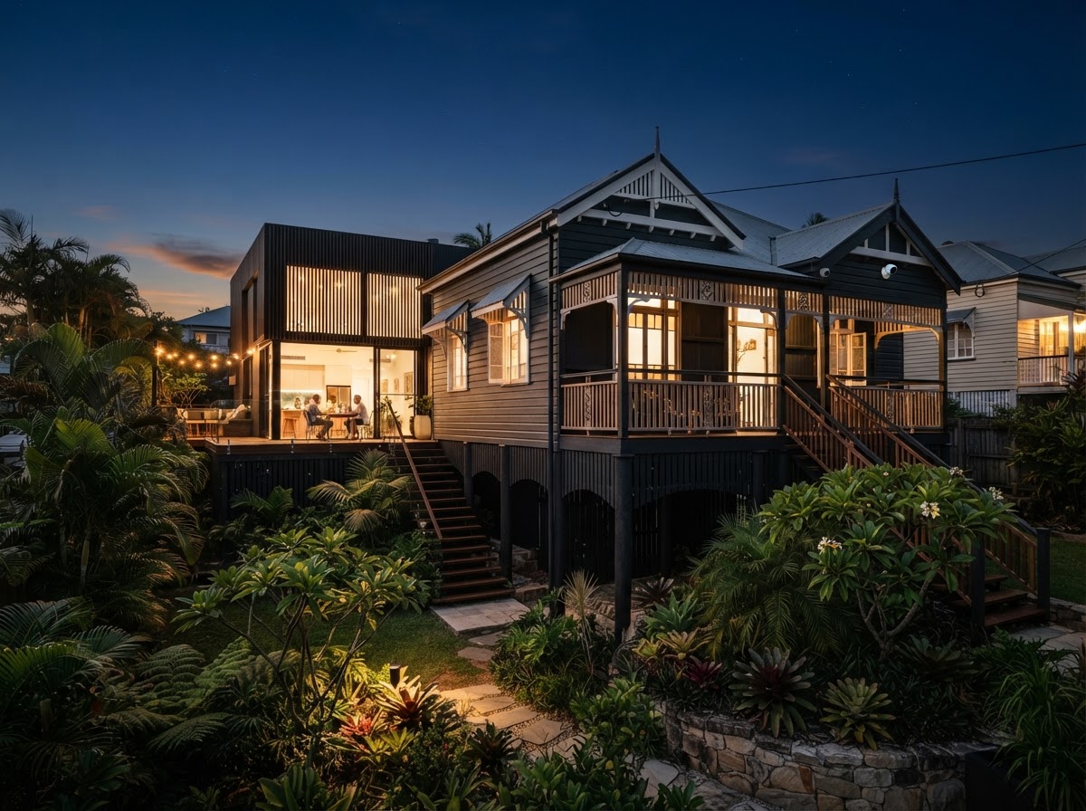 Elevated Brisbane home where a professional SCKA security system would be installed