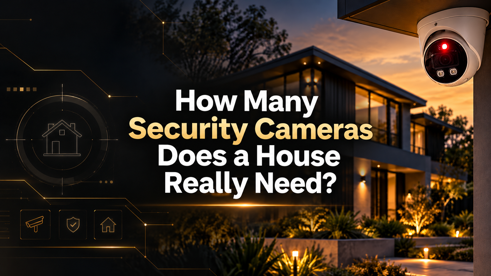 SCKA guide: How many security cameras does a house really need? Modern Australian home with Dahua security camera